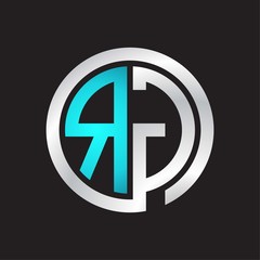 RG Initial logo linked circle monogram