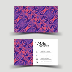 Credit card design. Purple on the white background. Glossy plastic style. Vector illustration design EPS 10