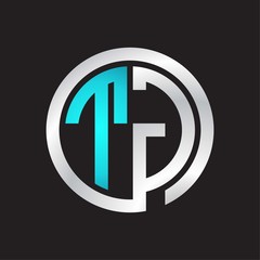 TG Initial logo linked circle monogram
