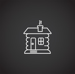 Winter related icon on background for graphic and web design. Simple illustration. Internet concept symbol for website button or mobile app