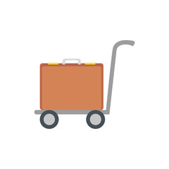 Bag icon design, Baggage luggage tourism travel vacation trip journey accessory and holiday theme Vector illustration