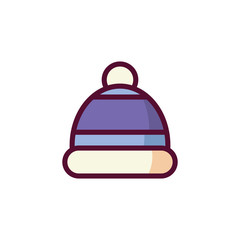 Isolated winter hat vector design