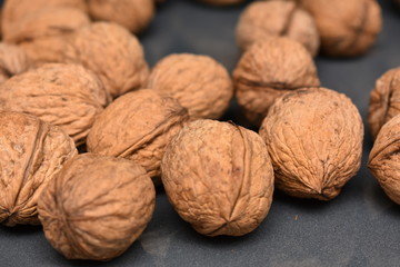 Walnuts. Delicious whole walnuts. Healthy food