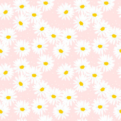 Sweet daisy seamless pattern