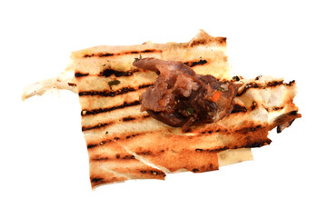 meat isolated on white background