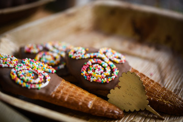 delicious artisanal ginger bread close up