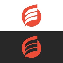 LETTER E ROUND LOGO