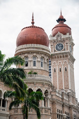 Fototapeta na wymiar The Sultan Abdul Samad building is located in front of the Merdeka Square in Jalan Raja, Kuala Lumpur - Malaysia