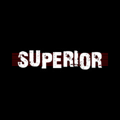 Superior - Vector illustration design for textile and fashion, banner, t shirt graphics, prints, slogan tees, stickers, cards, labels, posters and other creative uses