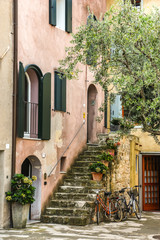 Obraz na płótnie Canvas Grado, Italy. Beautiful streets of Grado in sunny day.