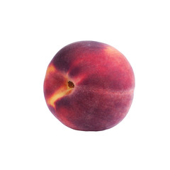 Fototapeta premium Ripe peach fruits isolated on a white background cutout