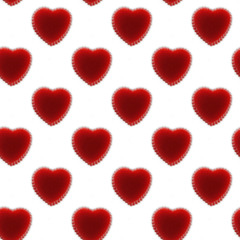 Marmalade in the form of heart. Seamless pattern.