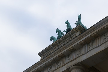 Fototapeta na wymiar BERLIN, GERMANY Triumphal Arch copy space