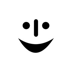 Face icon. Theatre mask symbol. Logo design element