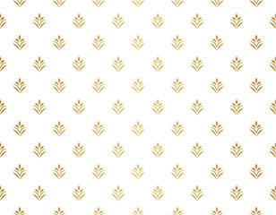 Vector floral damask seamless pattern. Elegant abstract art nouveau background. Classic flower motif texture.