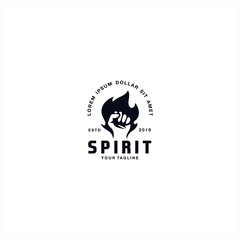 Fist Blaze logo design template