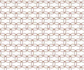 Fototapeta premium Linear vector pattern, repeating small petals,