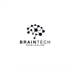 Brain Logo design template idea