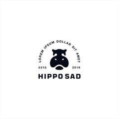 Hippo Logo Design Vector Illustration Template Idea