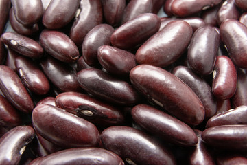 Texture of raw red beans. Organic food. Red beaans background