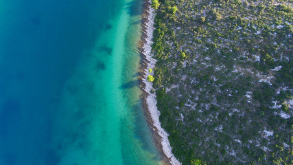 Aerial view Croatia sea