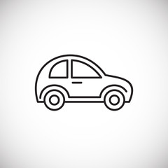 Obraz premium Christmas related toy icon outline on background for graphic and web design. Creative illustration concept symbol for web or mobile app
