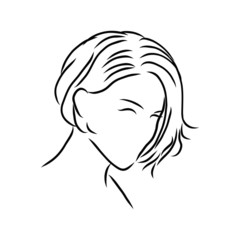 girl with  short hair