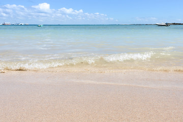 Wonderful beach view in Morro de Sao Paulo, Bahia, Brazil. Third beach.