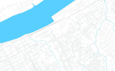 Perm, Russia bright vector map