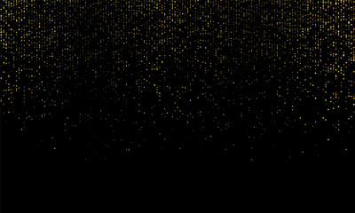 Gold glitter texture. Golden abstract particles.