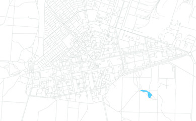 Tolyatti, Russia bright vector map