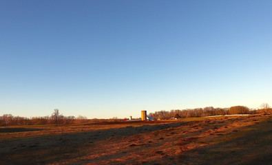 Farmland Sunset Colors