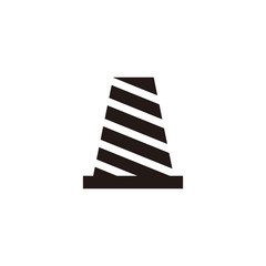 traffic cone icon vector illustration sign