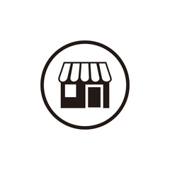 Store shop vector icon illustration sign