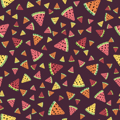 Seamless watermelon pattern