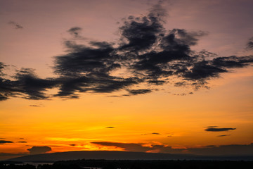 Low Angle View Of Dramatic Sky During Sunset