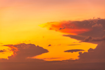 Low Angle View Of Dramatic Sky During Sunset
