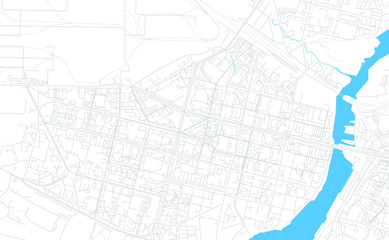 Cherepovets, Russia bright vector map