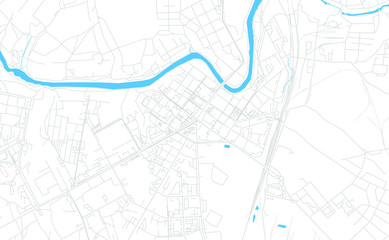 Podolsk, Russia bright vector map