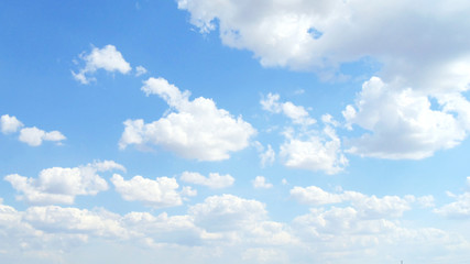 blue sky with white clouds