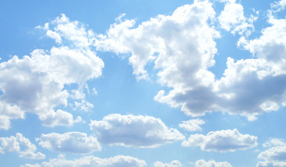 blue sky with white clouds