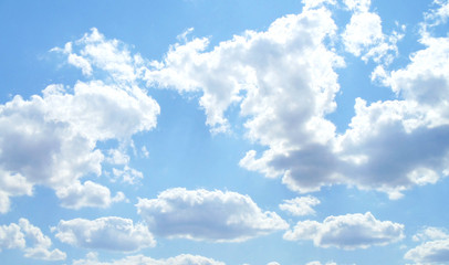 blue sky with white clouds