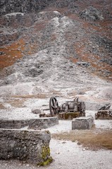 Glendalough Quarry with Old Stone Cutting Machinery 