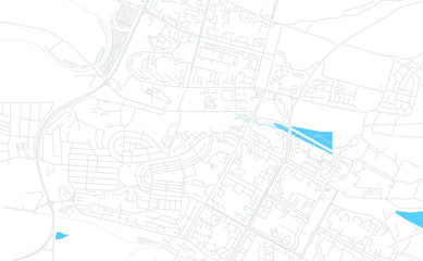 Bratsk, Russia bright vector map