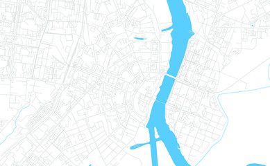 Veliky Novgorod, Russia bright vector map - obrazy, fototapety, plakaty