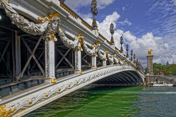 Obraz premium Alexandre III bridge in paris