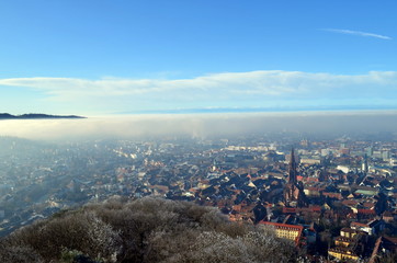 Fototapeta premium Freiburg im Nebel
