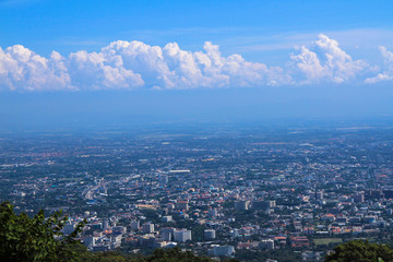 Asia, Chiang Mai City, Chiang Mai Province, Thailand, Above