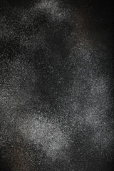 Rust old heavily worn black concrete texture or background. With place for text and image