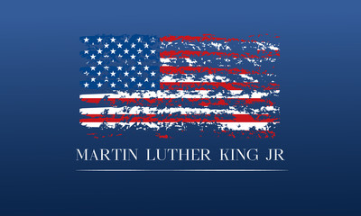 Martin Luther King Jr Day. Poster, card, banner, background design. Vector illustration EPS 10.
